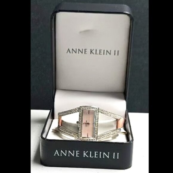 Anne Klein II Pink Abalone Face Watch - Picture 1 of 12